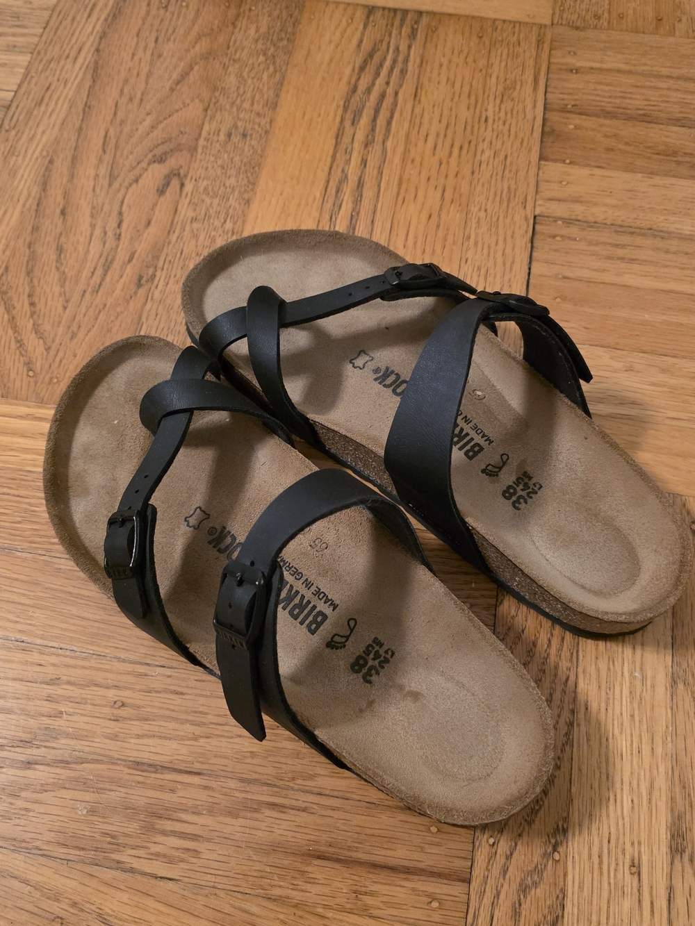 Birkenstock Black Strappy Sandals